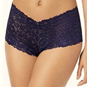 INC boyshort lace panty . Bright Blue large. New with tag